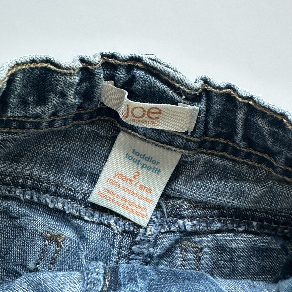 6/20$ Joe Fresh kids toddler blue denim shorts size 2 years - Picture 4 of 8
